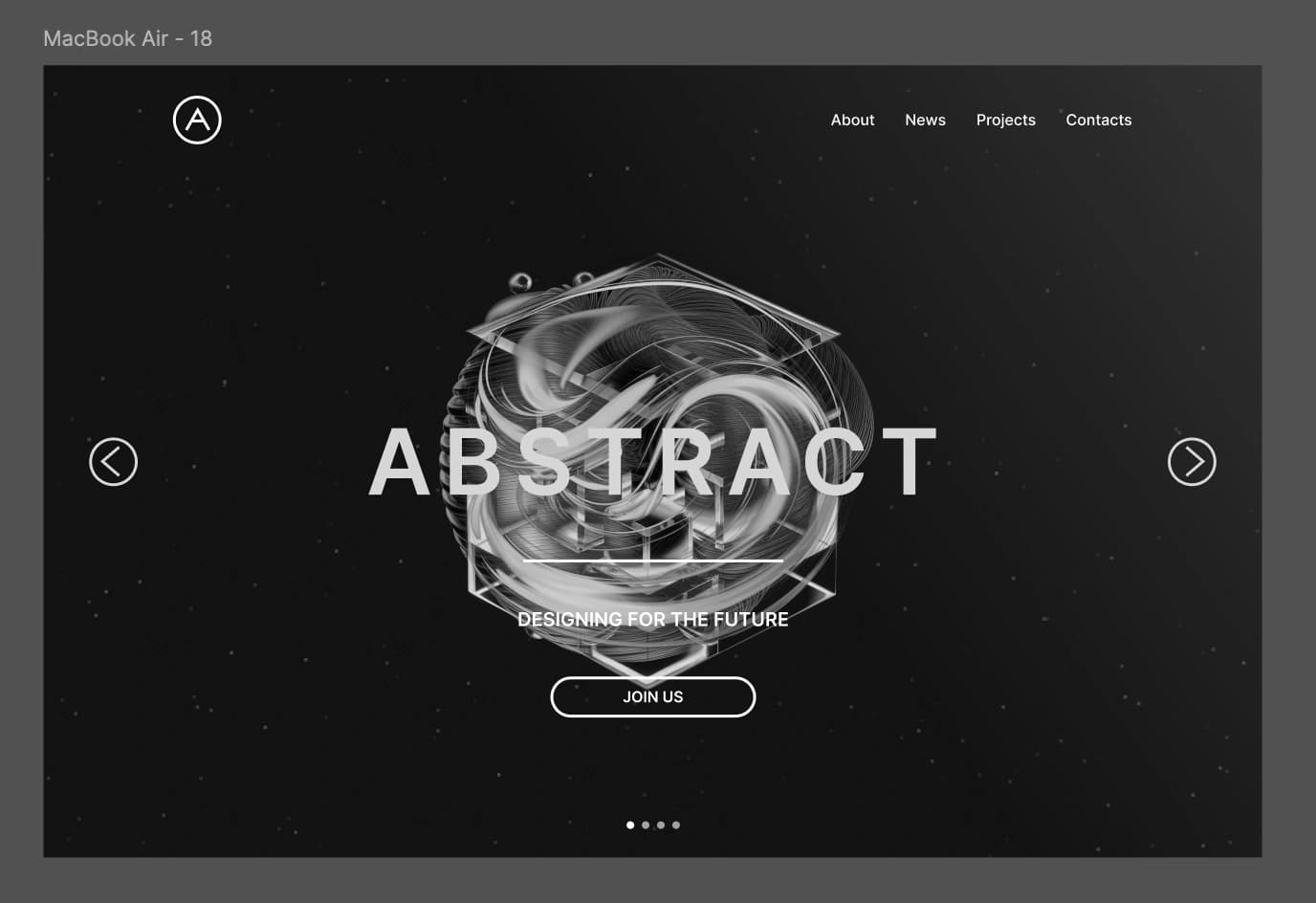 Abstract Studio Landing Page
