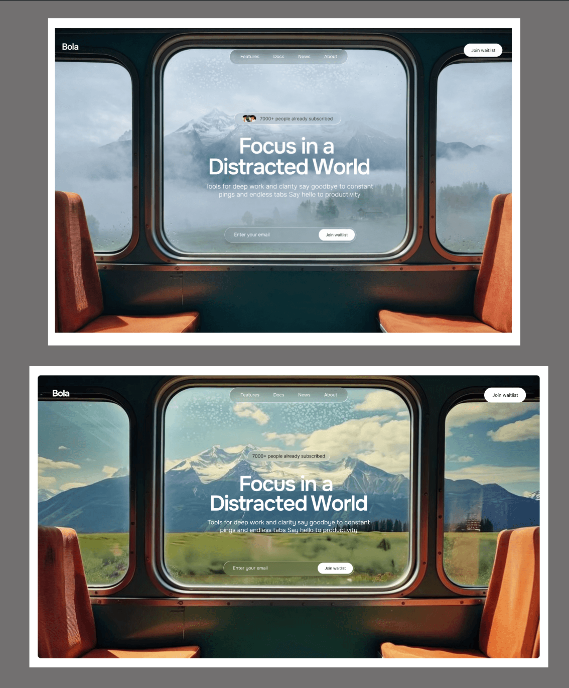 Focus Landing Page