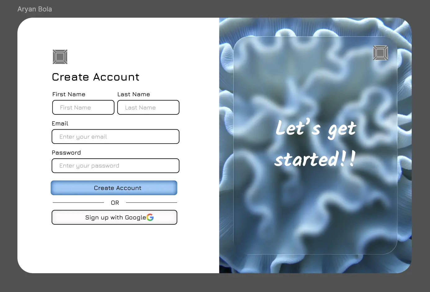 Create Account Screen